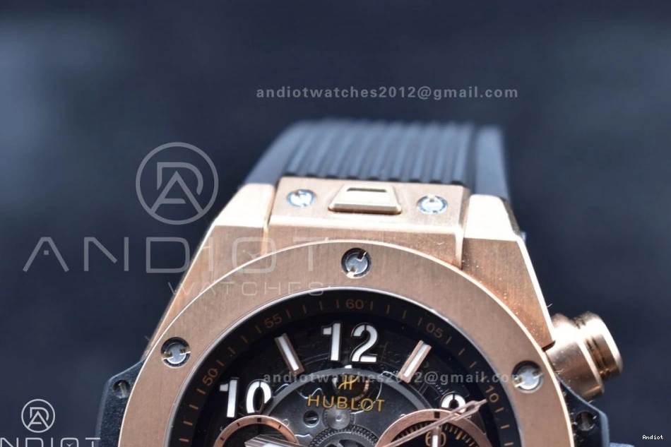 Edition Skeleton Dial A Strap Bang Black Rubber Hublot Unico on Best 904 SmartChoice 1:1 Big RG ZF 0710
